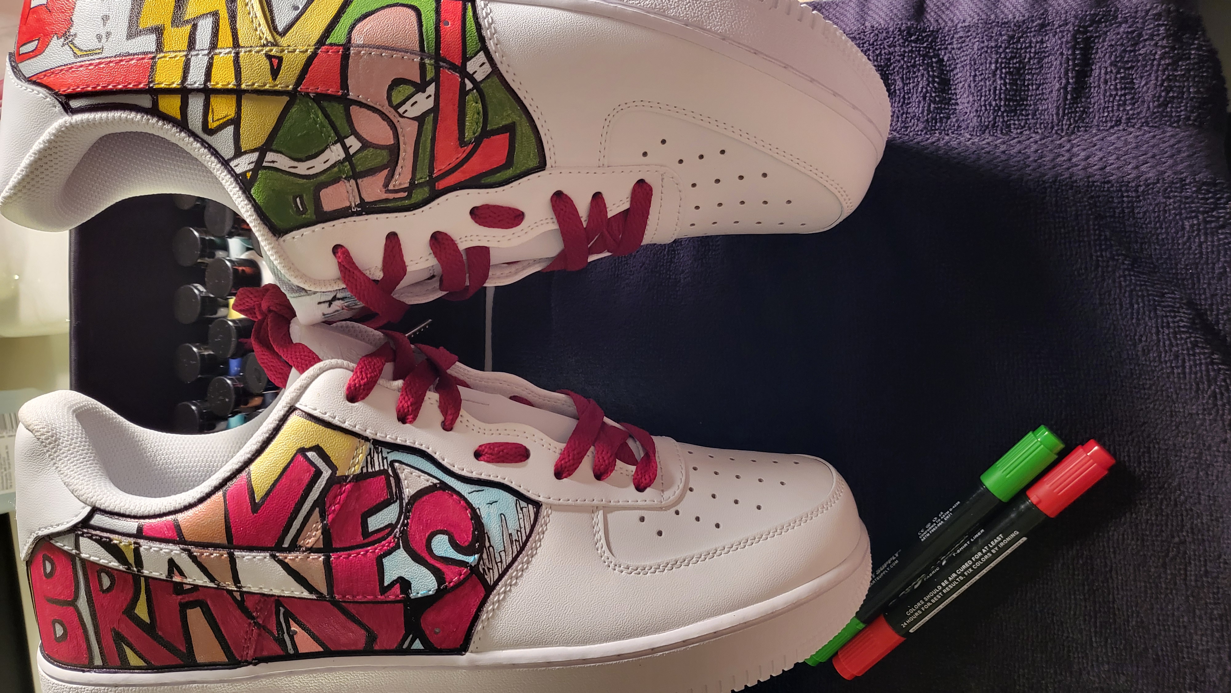 Custom Genesis sneaker - bespoke wearable art