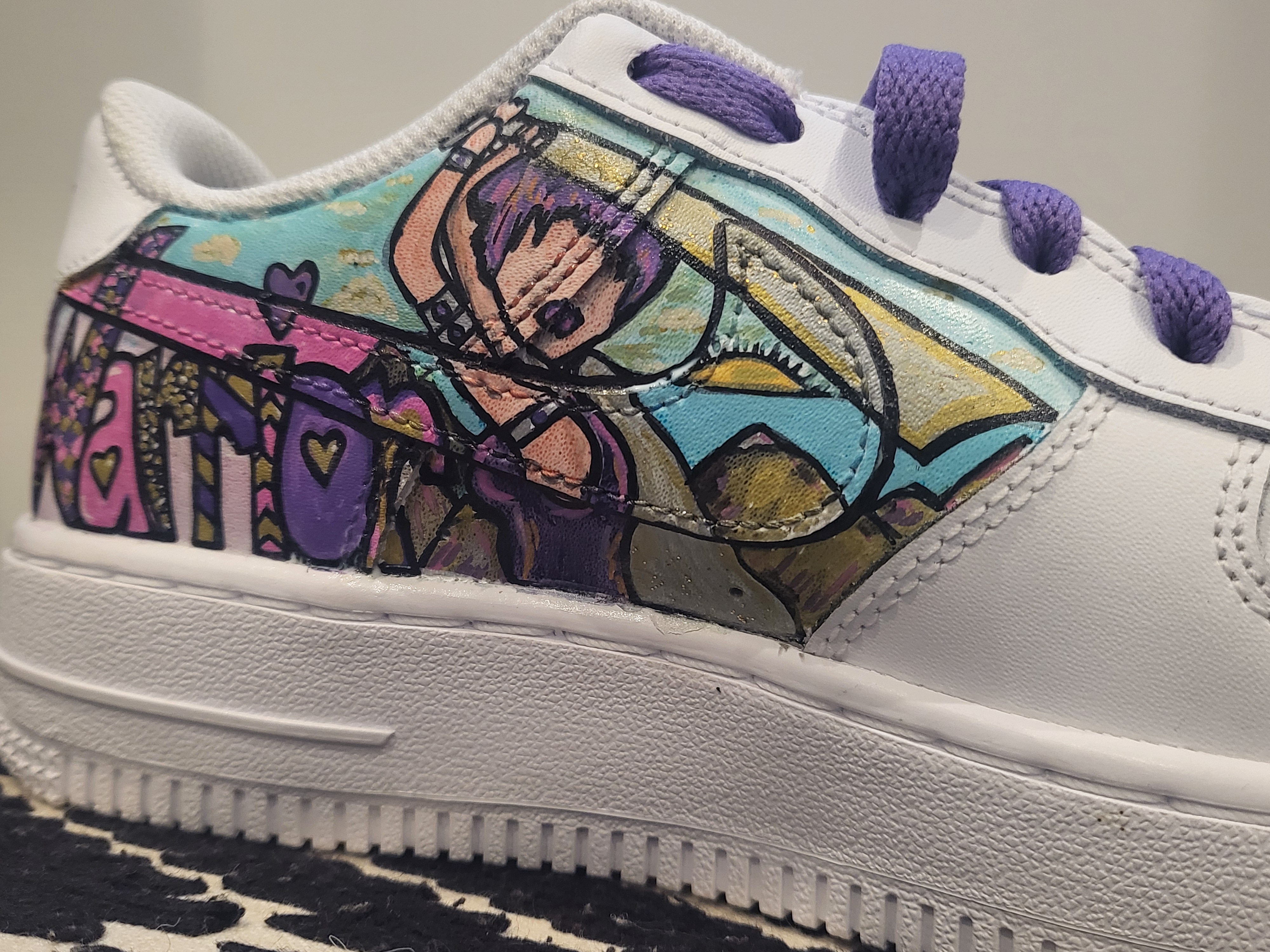 Custom Genesis sneaker artifact - bespoke Air Force 1