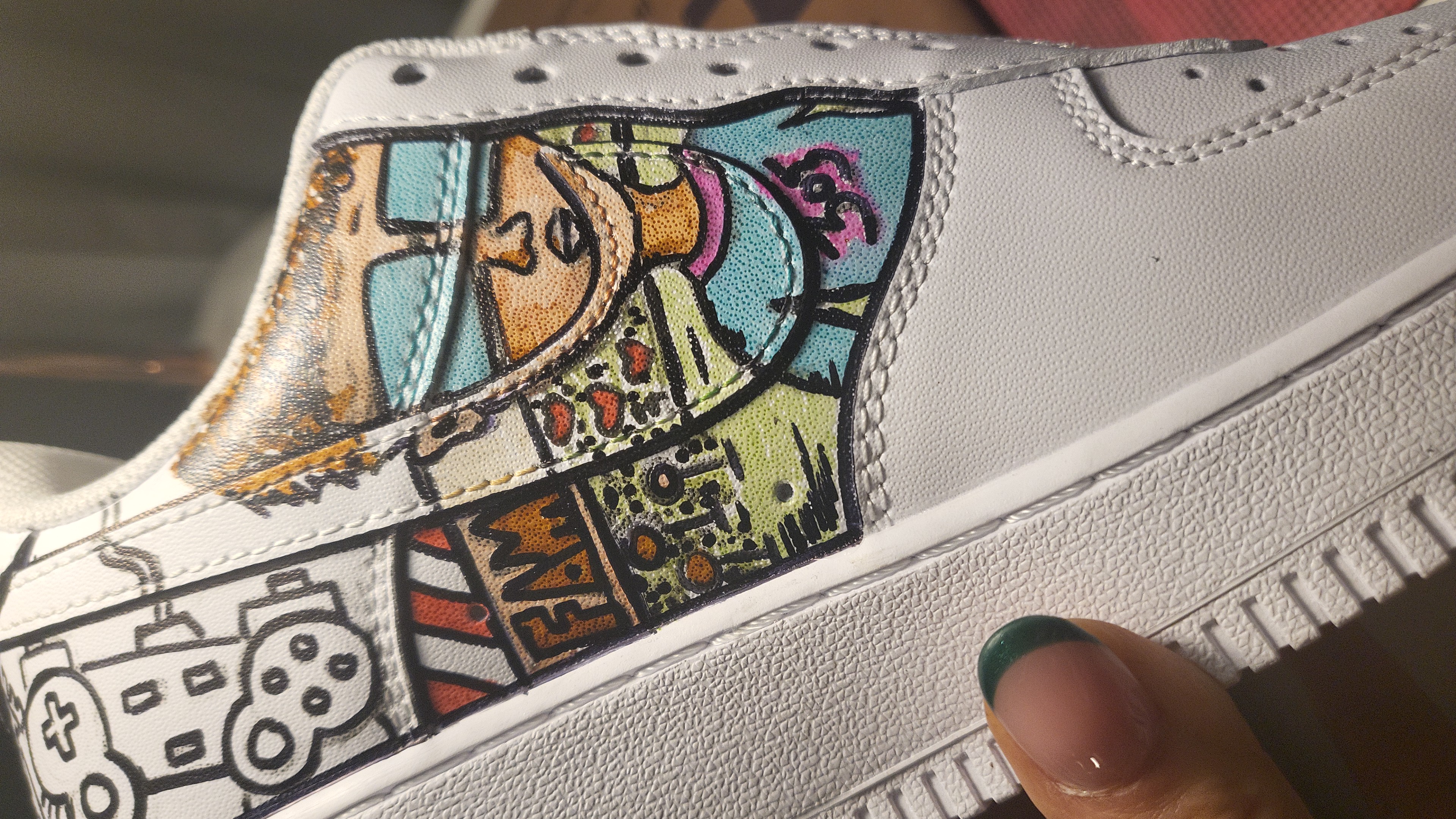 Genesis sneaker - custom painted artifact